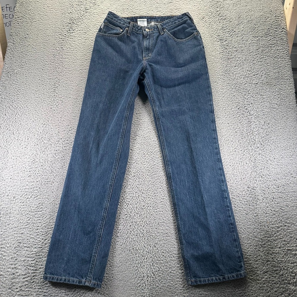 Carhartt Jeans Women‎ 10 Blue Cotton Denim Straight Casual Relaxed Fit 30x36